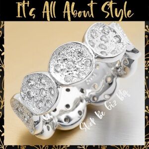 🆕 Exclusive Designer Jewelry Melinda Maria CZ Infinity Ring Size 9